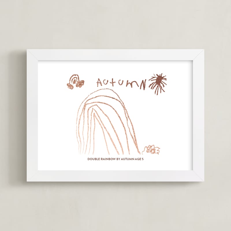 Your Drawing As Foil Art Print
