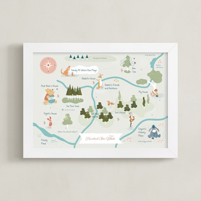 "A stroll through the Hundred Aker Wood" - Art Print in Field by Char-Lynn Griffiths - Framed