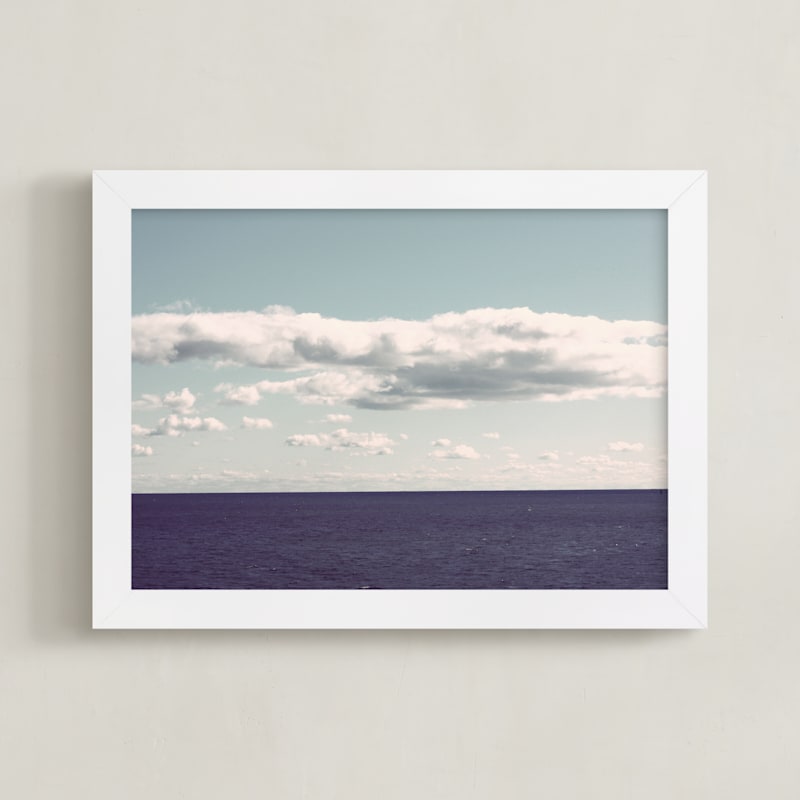 "The Calm Sea" - Limited Edition Art Print by Gray Star Design in beautiful frame options and a variety of sizes.