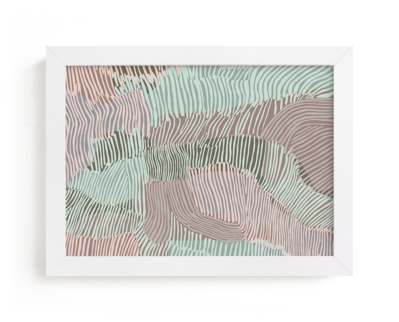 "Stripe Escape " - Limited Edition Art Print by Nina Leth in beautiful frame options and a variety of sizes.