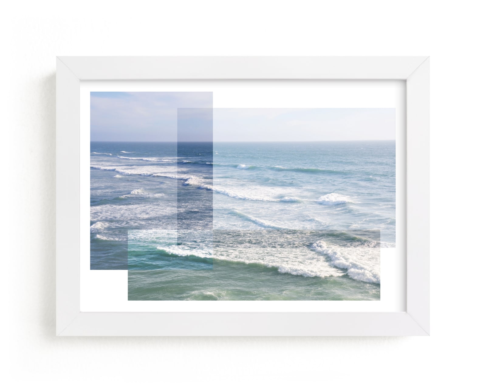 "Patchwork Seascape" - Limited Edition Art Print by Annie Shapiro in beautiful frame options and a variety of sizes.