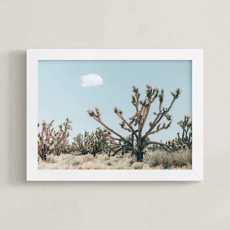 "josh" - Art Print in desert green by Kristi Jackson - Framed