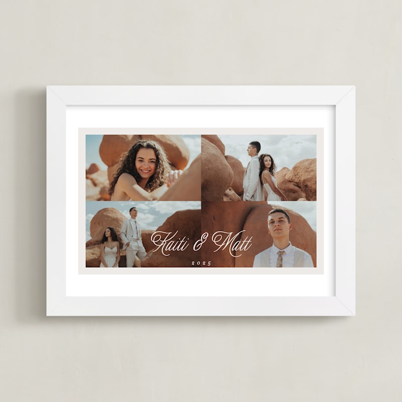 "Scripted Four Photo: Framed Photo" - Custom Photo Art by Pati Cascino in beautiful frame options and a variety of sizes.
