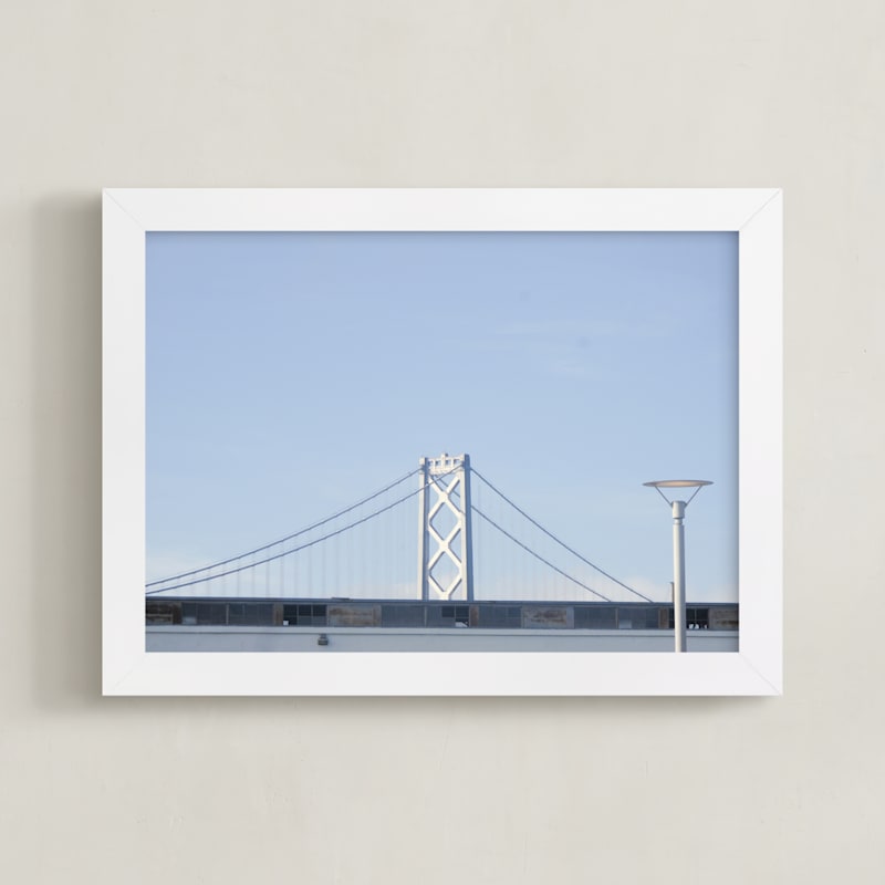 "Blue Bridge" - Limited Edition Art Print by Kitty Seeber in beautiful frame options and a variety of sizes.