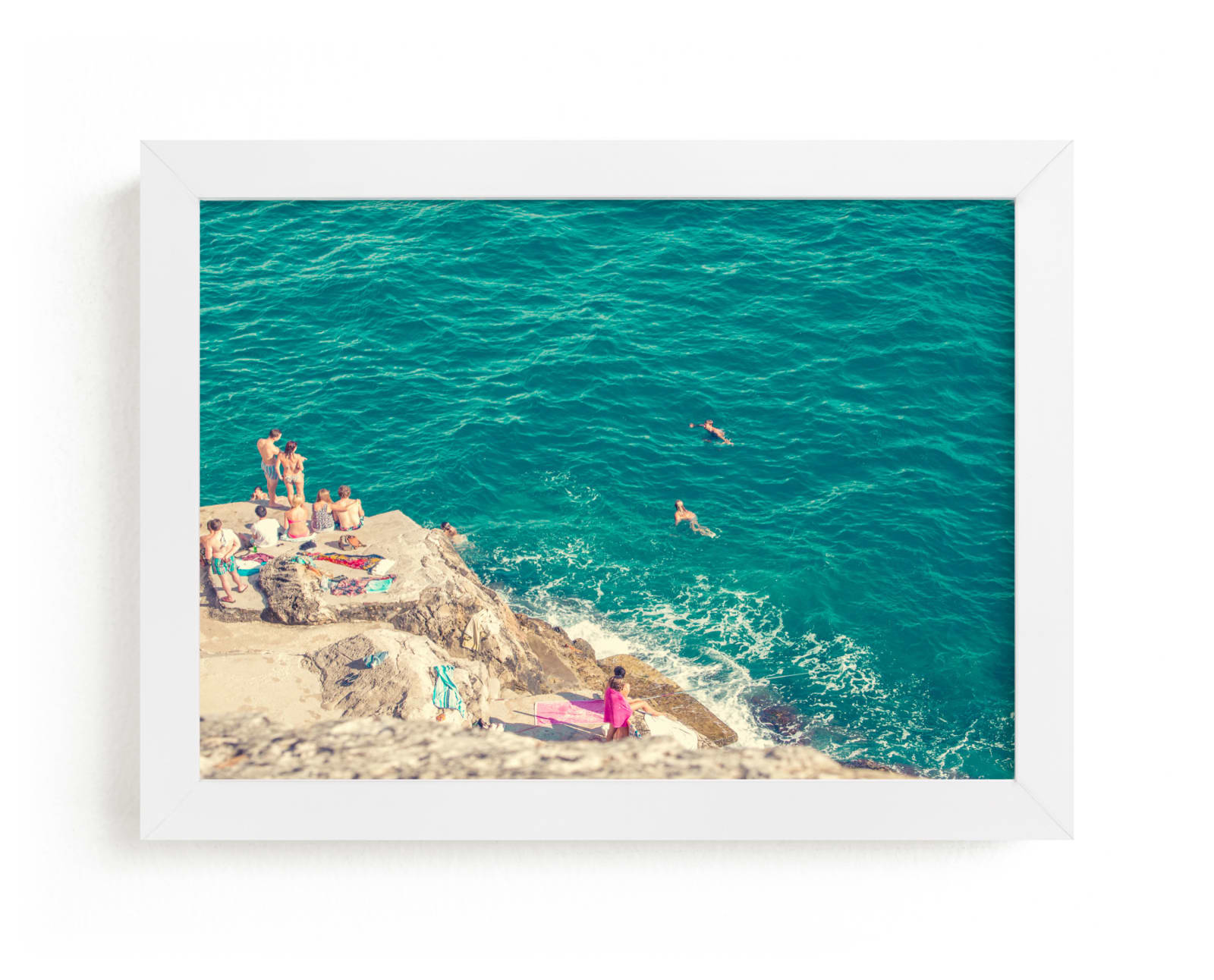 "Seaside" - Limited Edition Art Print by Kitty Seeber in beautiful frame options and a variety of sizes.