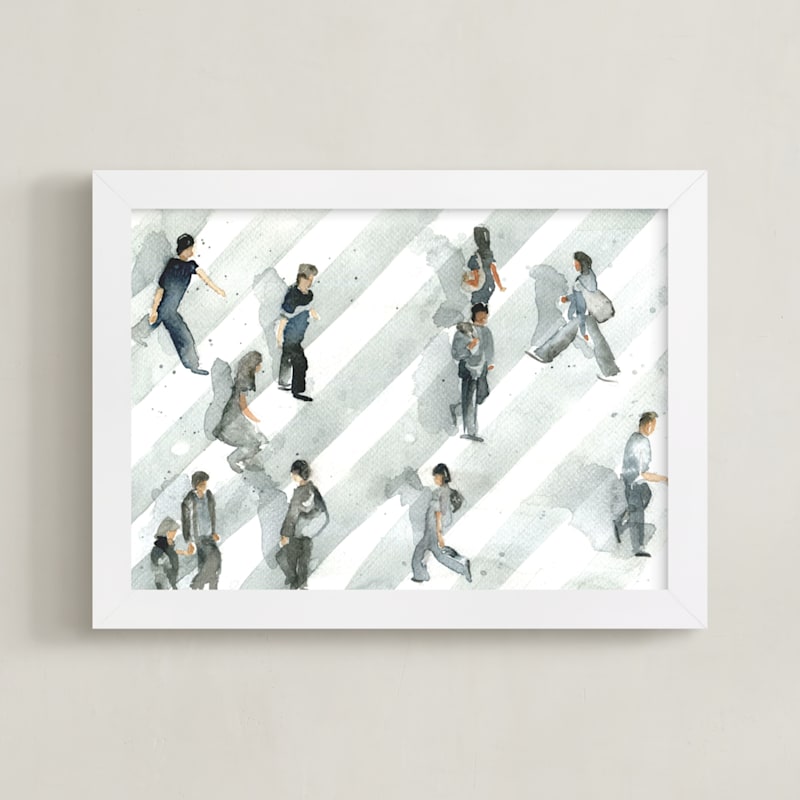 "Rush Hour" - Limited Edition Art Print by Lulaloo in beautiful frame options and a variety of sizes.