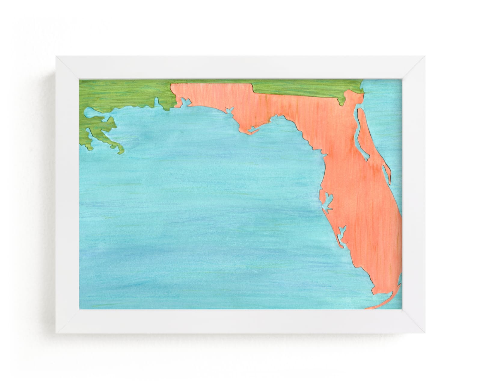 "Florida in Paint" - Limited Edition Art Print by Denise Wong in beautiful frame options and a variety of sizes.