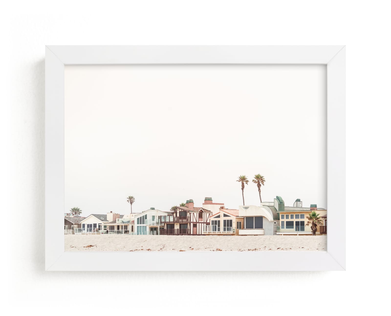 "Beach Houses" - Limited Edition Art Print by Kamala Nahas in beautiful frame options and a variety of sizes.