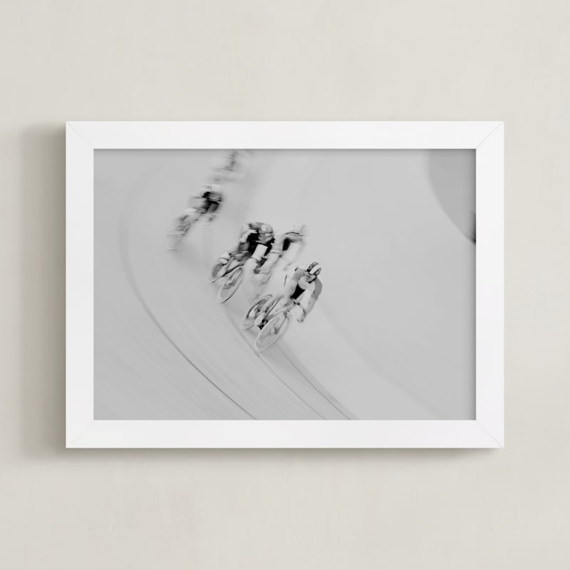 "Velodrome" - Art Print in Black and White by Catherine Culvenor - Framed