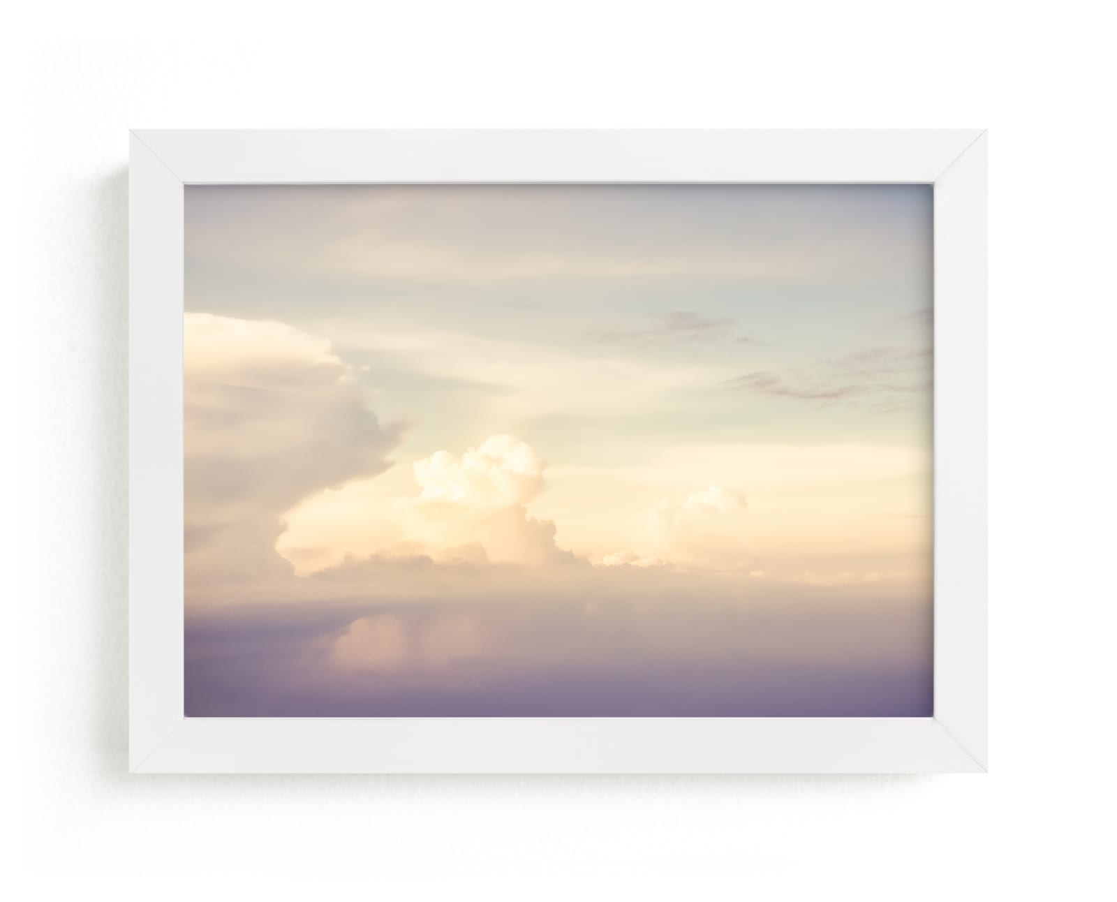 "Flying With Clouds" - Limited Edition Art Print by Qing Ji in beautiful frame options and a variety of sizes.