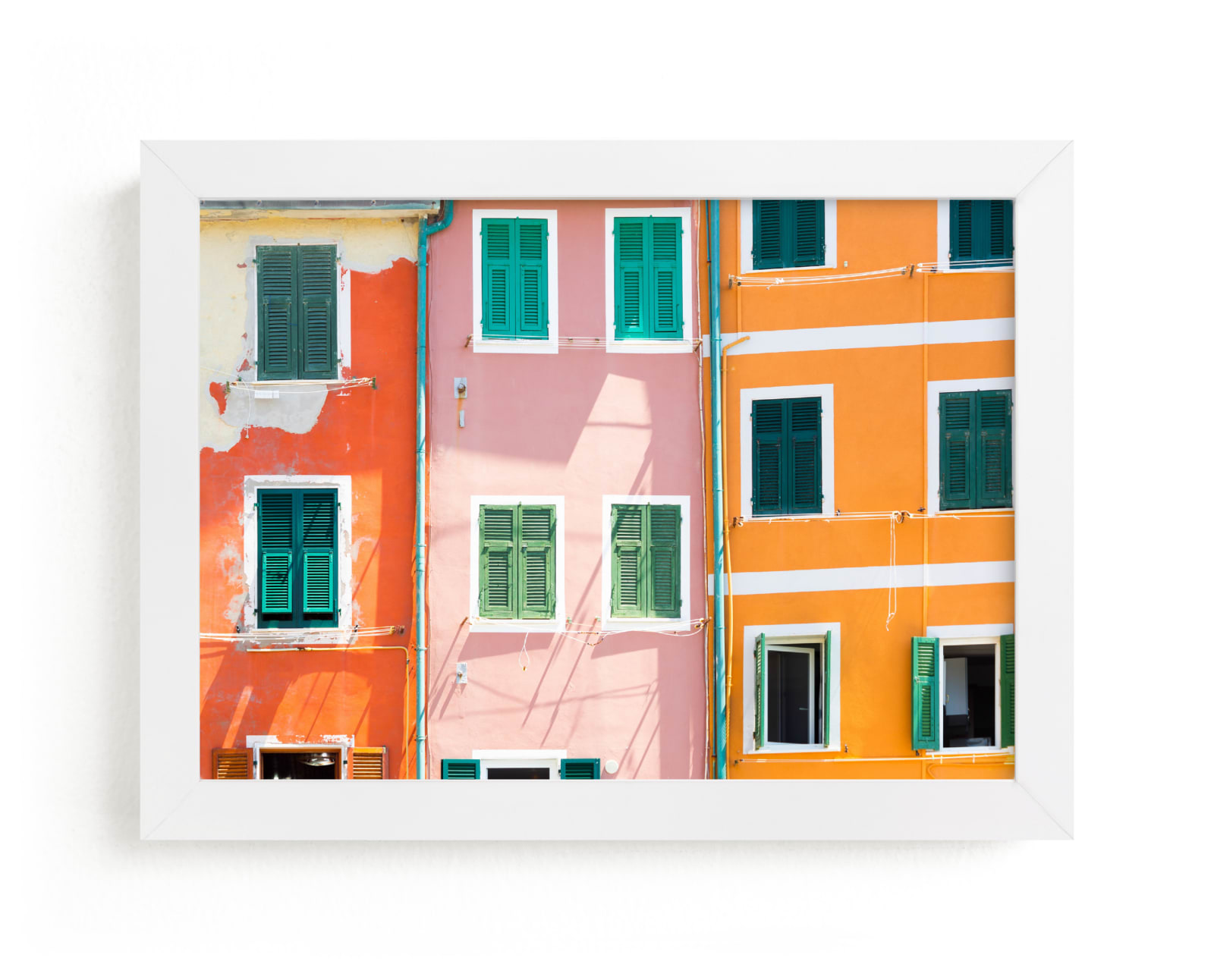 "Riomaggiore" - Limited Edition Art Print by Heather Deffense in beautiful frame options and a variety of sizes.