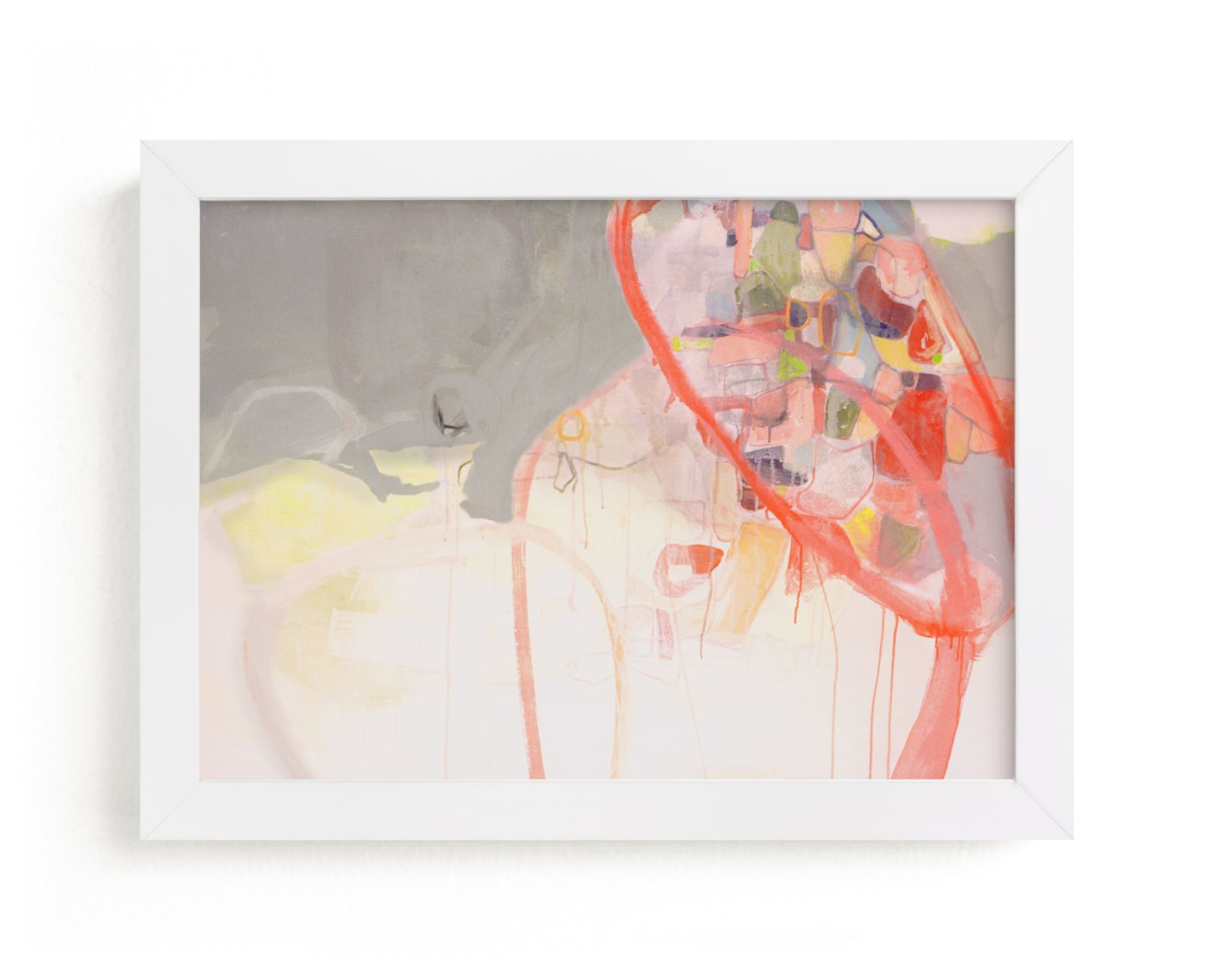 "Red Loops" - Limited Edition Art Print by Kirsta Benedetti in beautiful frame options and a variety of sizes.
