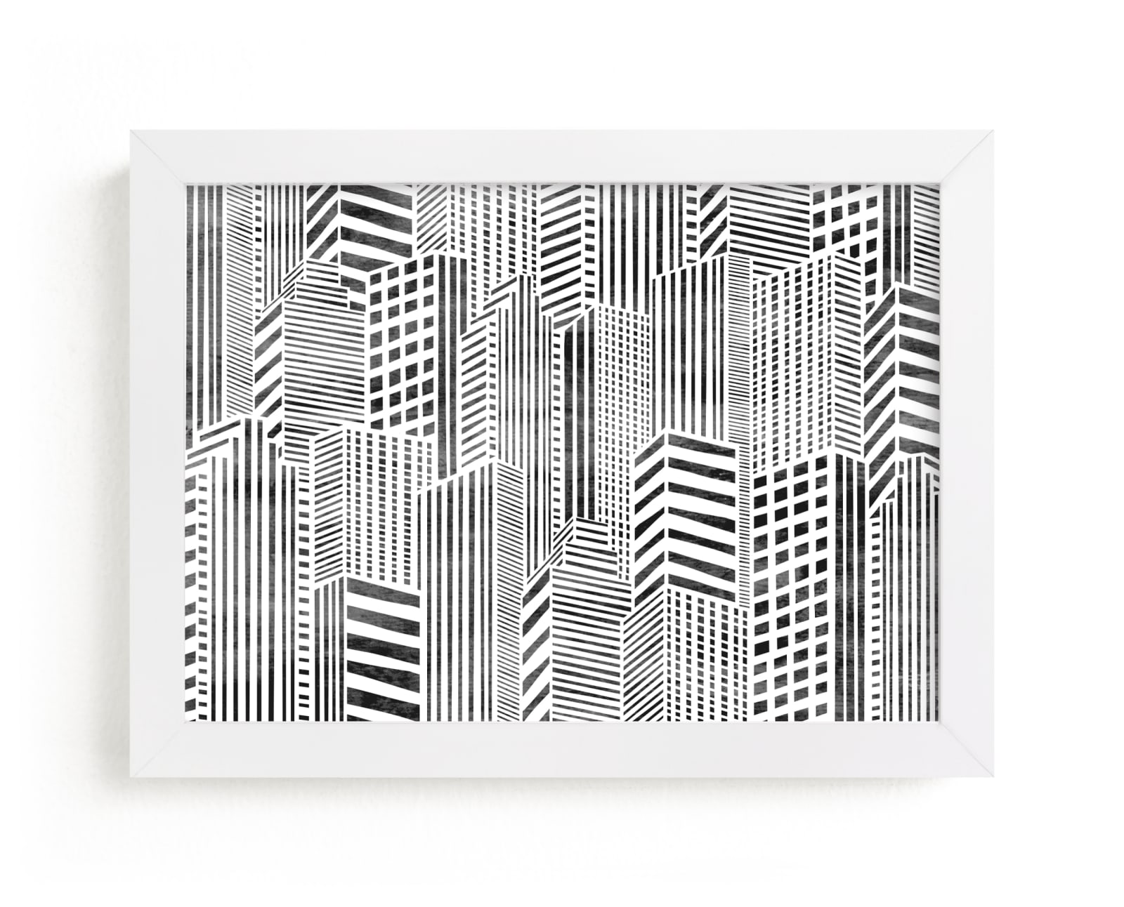 "Linear City" - Limited Edition Art Print by Daniela in beautiful frame options and a variety of sizes.