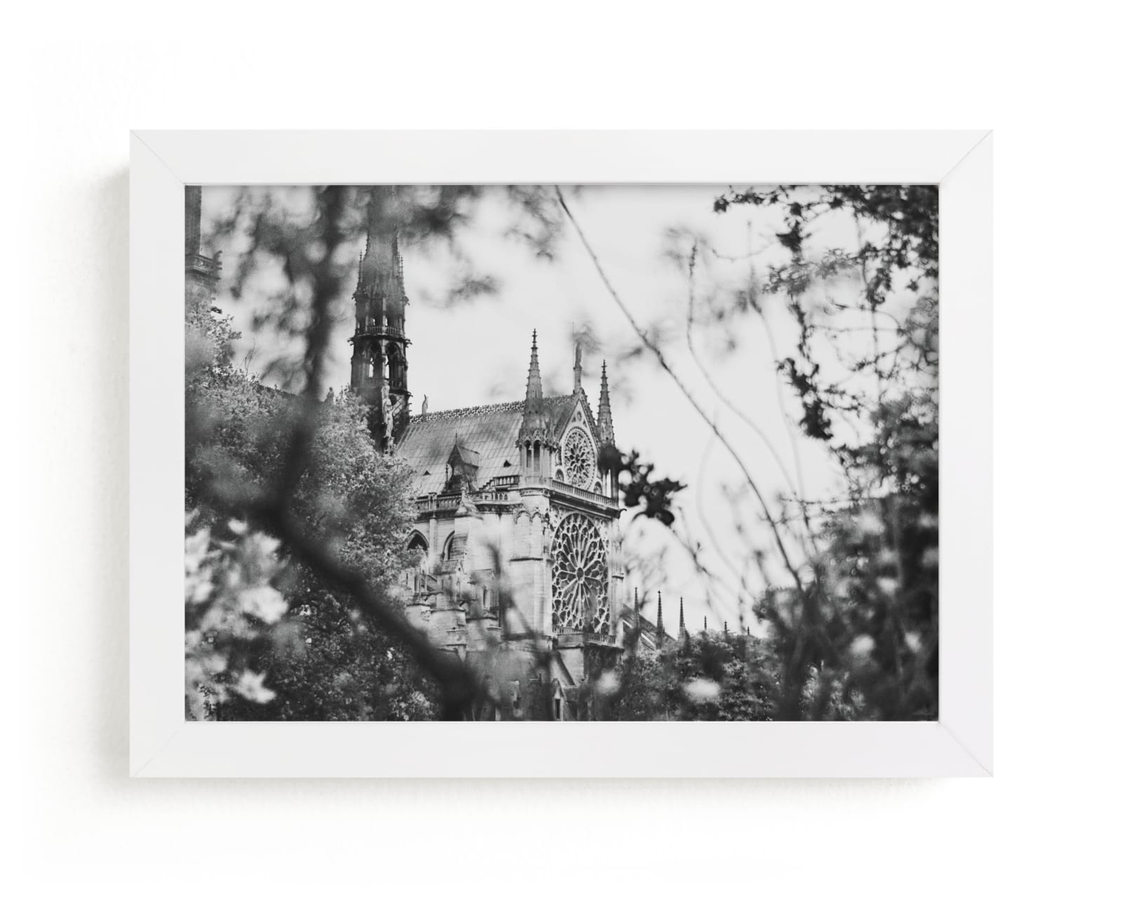 "Looking Through to the Notre Dame" - Limited Edition Art Print by Wildfield Paper Co in beautiful frame options and a variety of sizes.