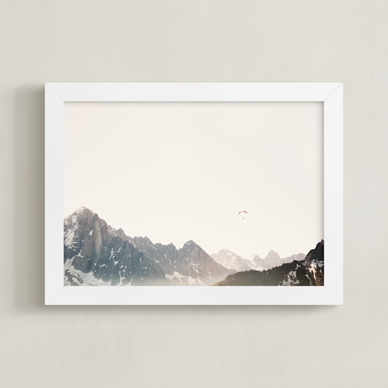 "Altitude" - Art Print in Stone by Heather Deffense - Framed