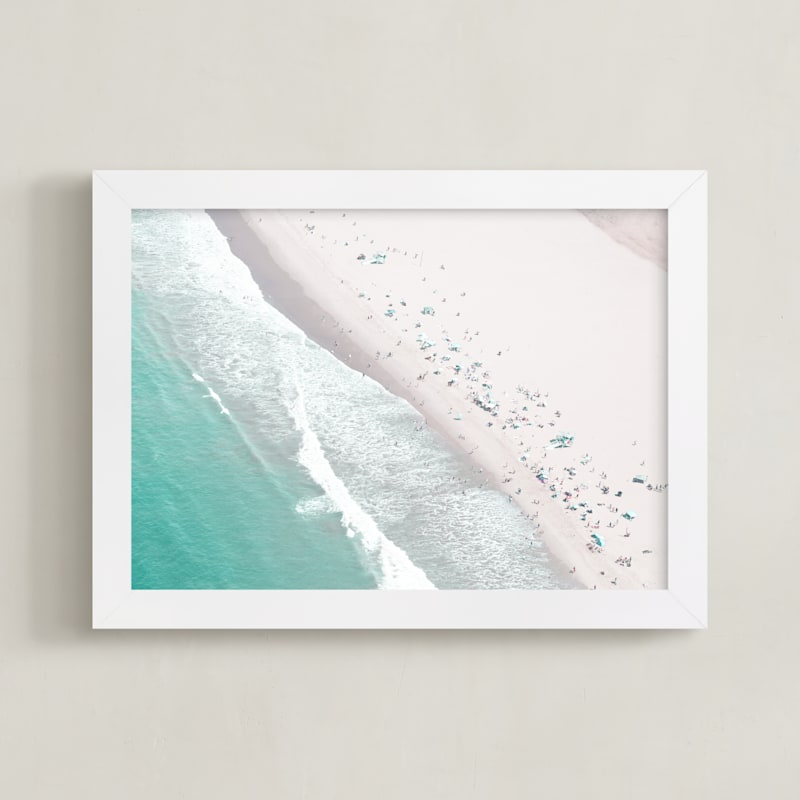 "Holidays" - Art Print in Ivory by Caroline Mint - Framed