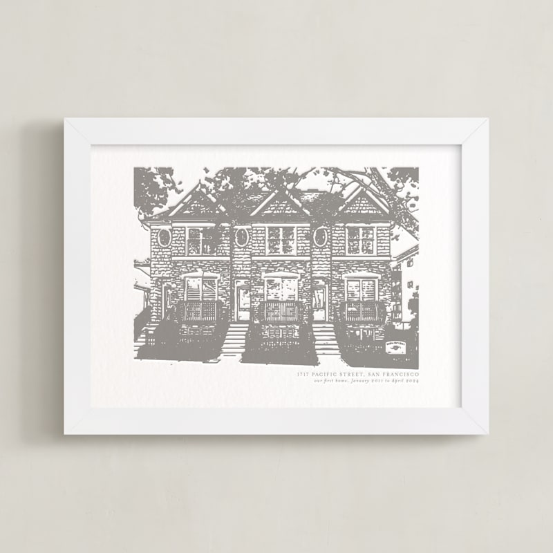 House: Landscape Custom Letterpress Print by Minted