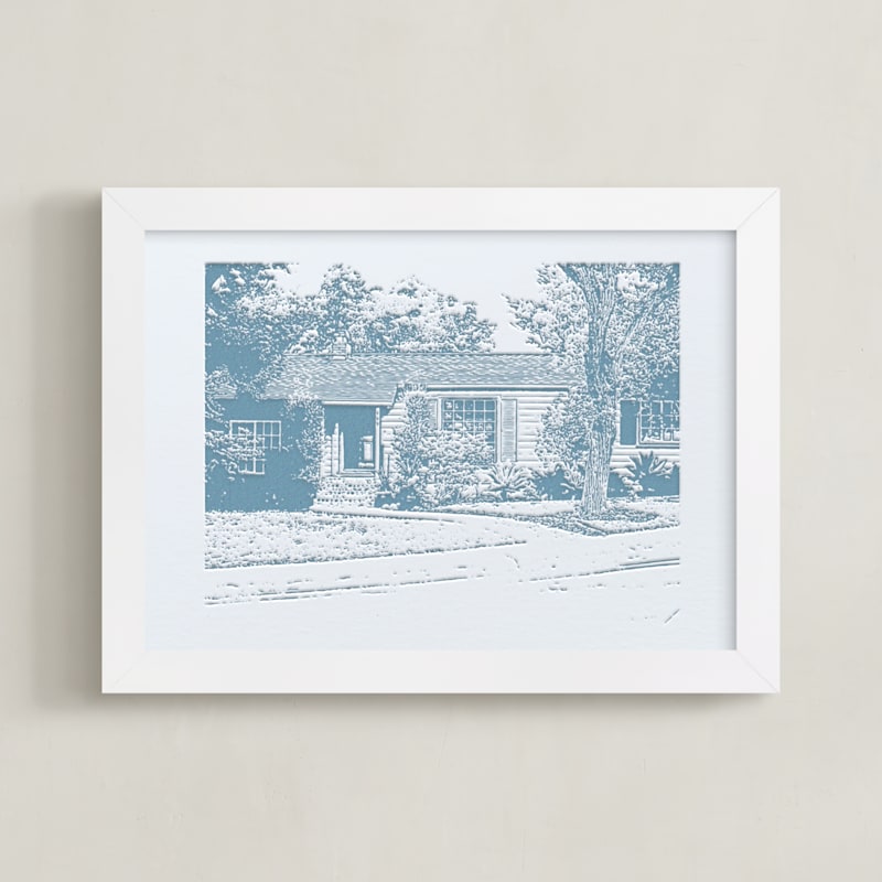Custom House Letterpress Portrait Art