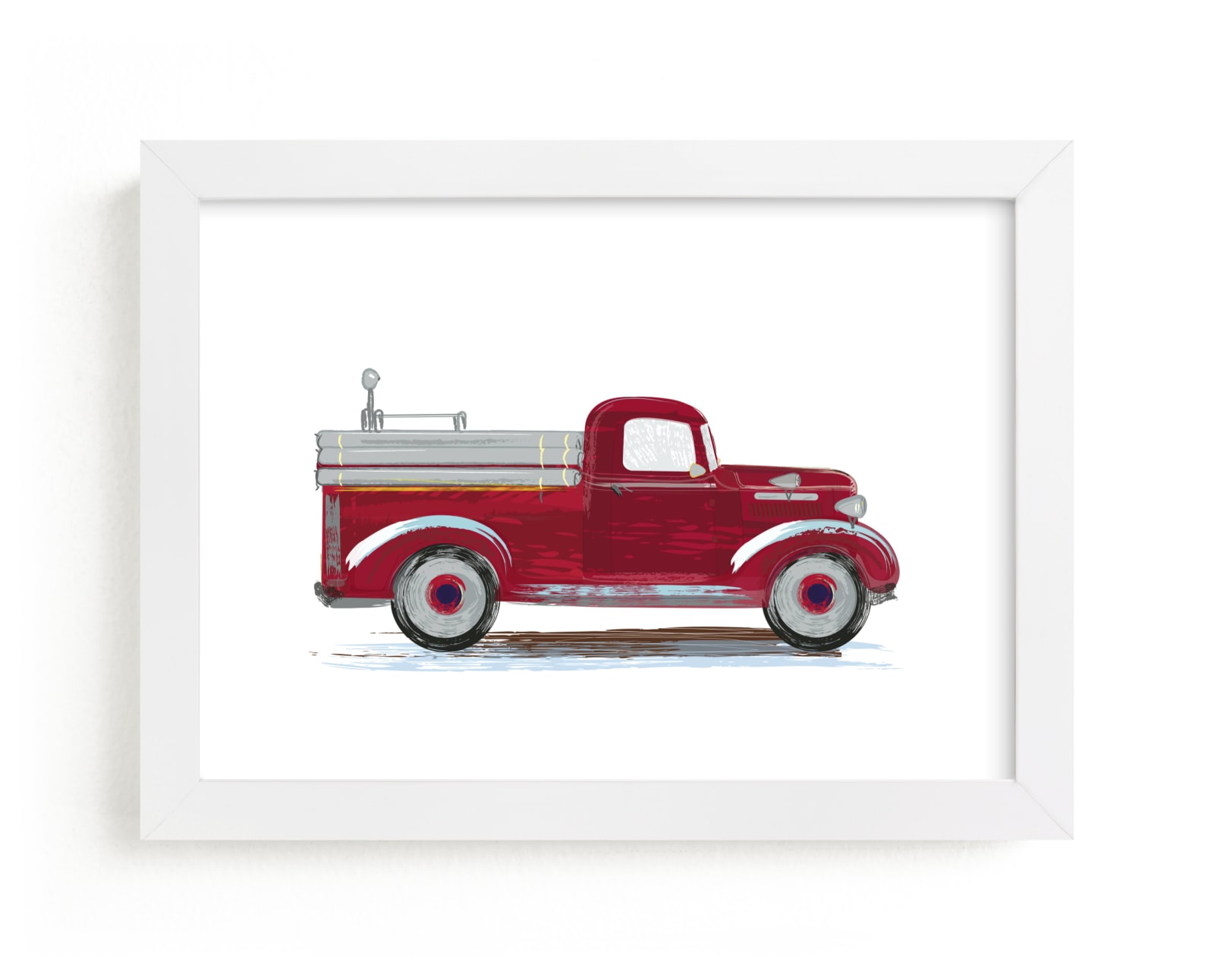 "Vintage fire apparatus" - Limited Edition Art Print by Rebecca Marchese in beautiful frame options and a variety of sizes.