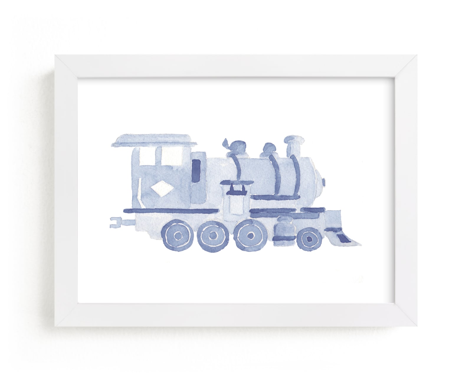 "Little Blue" - Limited Edition Art Print by Lagniappe Paper in beautiful frame options and a variety of sizes.