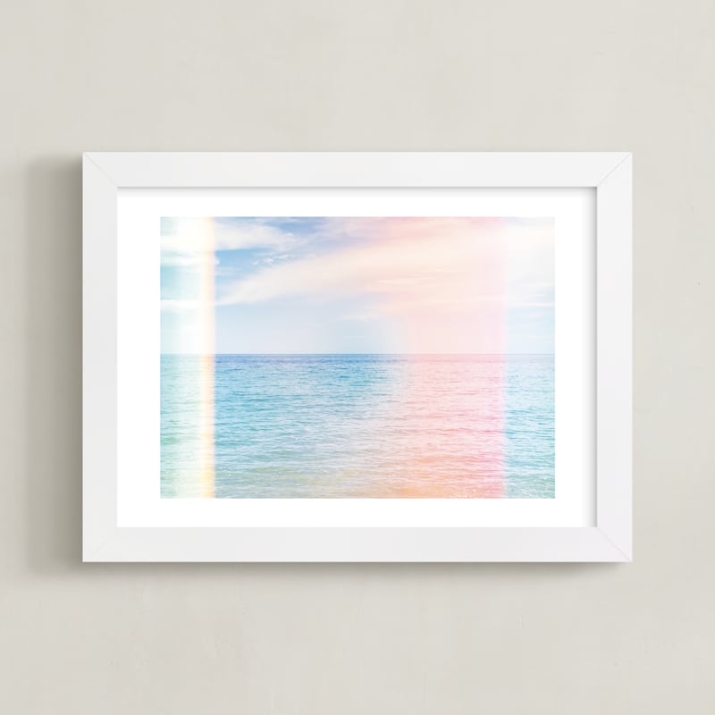 "Summer Sea" - Limited Edition Art Print by Kamala Nahas in beautiful frame options and a variety of sizes.