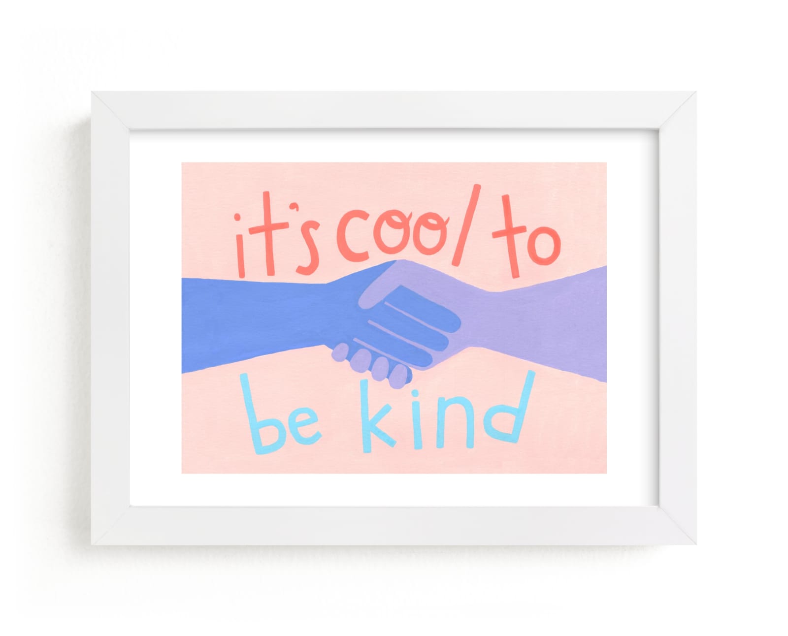 "It's Cool to Be Kind" - Limited Edition Art Print by Candace Wiant in beautiful frame options and a variety of sizes.