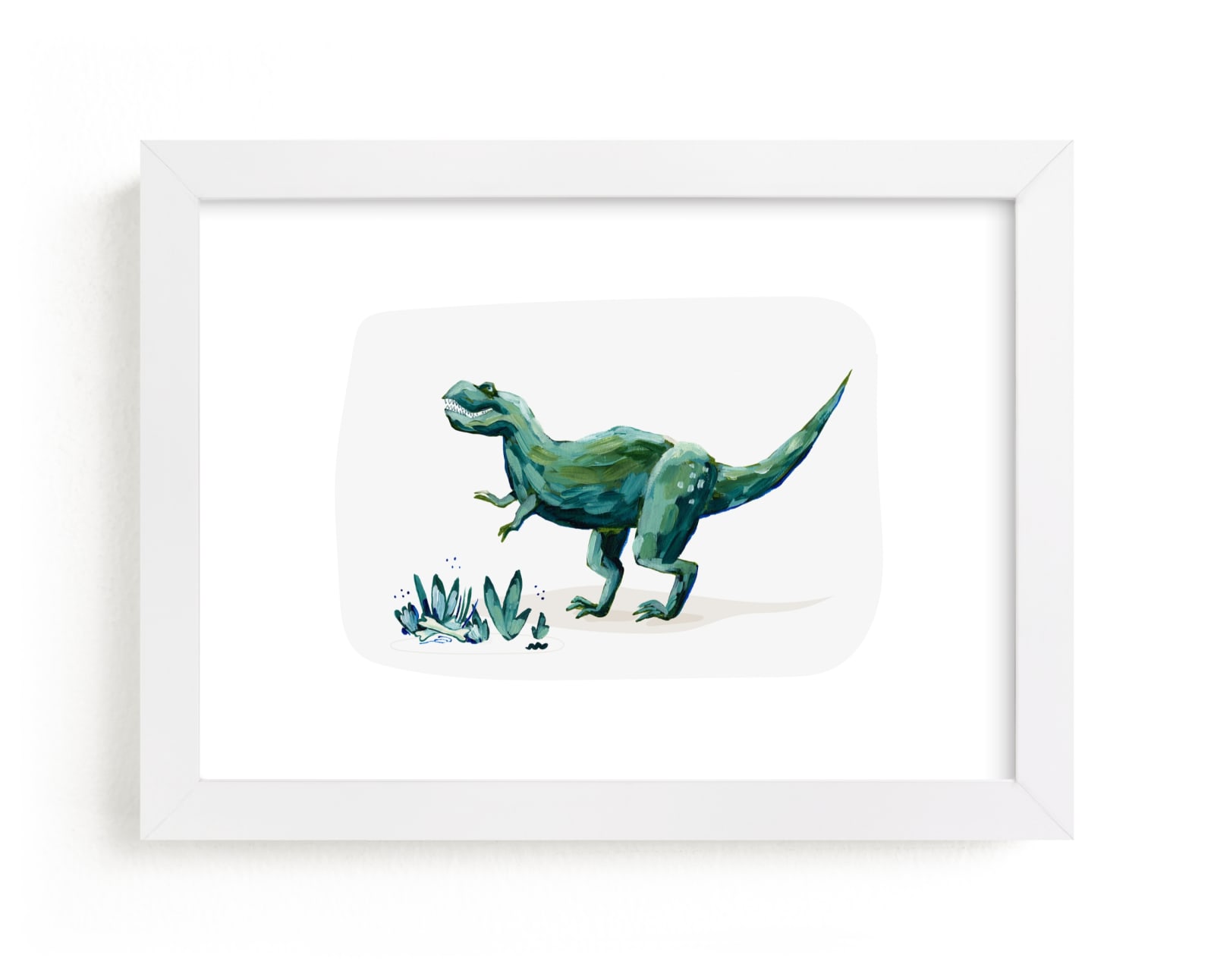 "Terrific T-Rex" - Limited Edition Art Print by Kayla King in beautiful frame options and a variety of sizes.