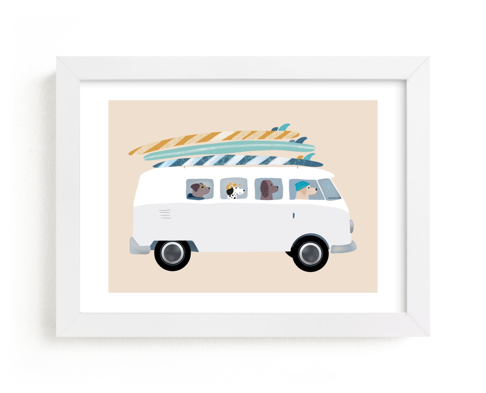 "Venice Beach" - Limited Edition Art Print by Jenna Holcomb in beautiful frame options and a variety of sizes.