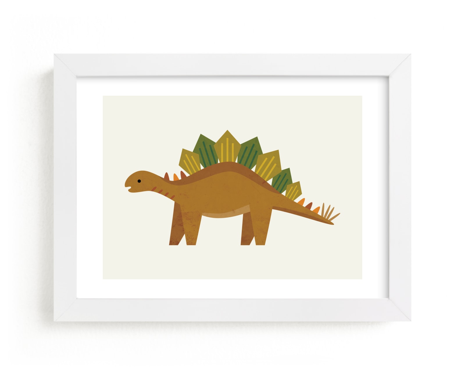 "Stegosaurus" - Limited Edition Art Print by Amy Mullen in beautiful frame options and a variety of sizes.