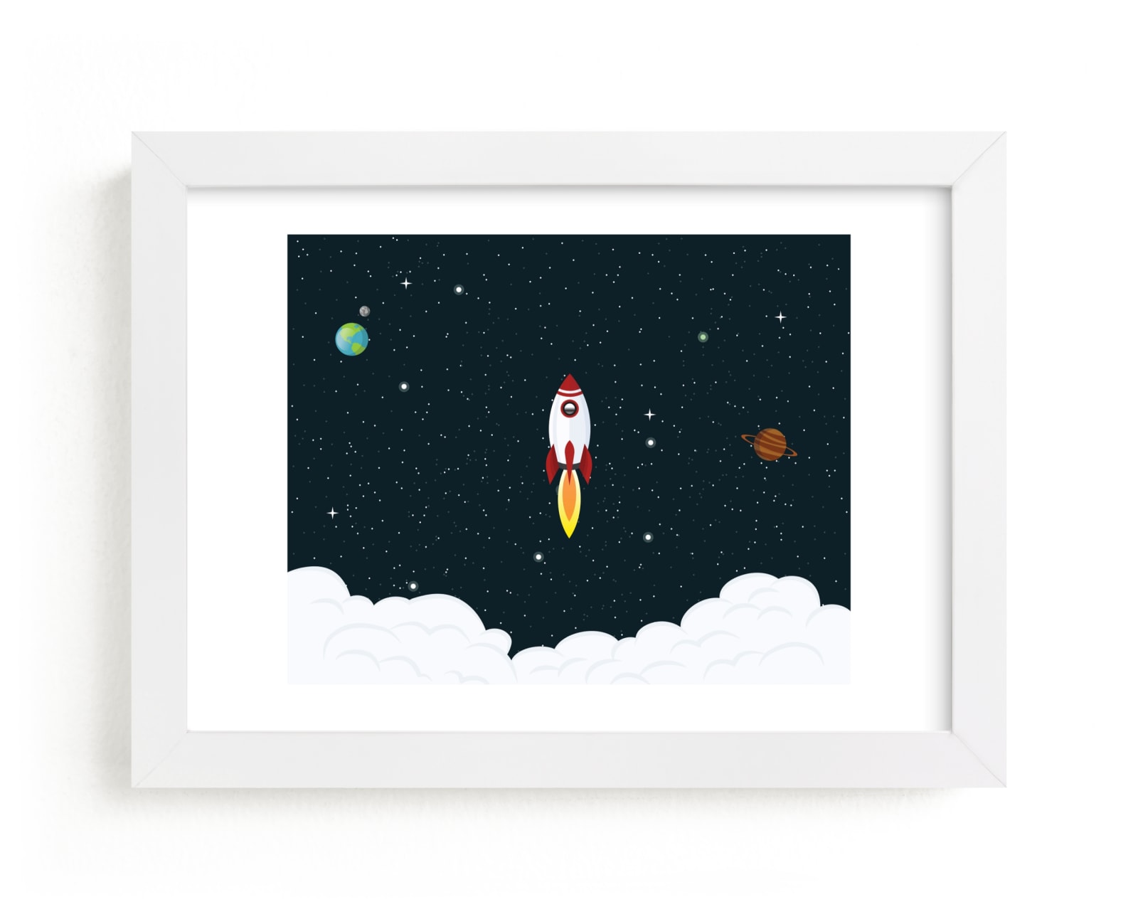 "Outer Space" - Limited Edition Art Print by Oma N. Ramkhelawan in beautiful frame options and a variety of sizes.