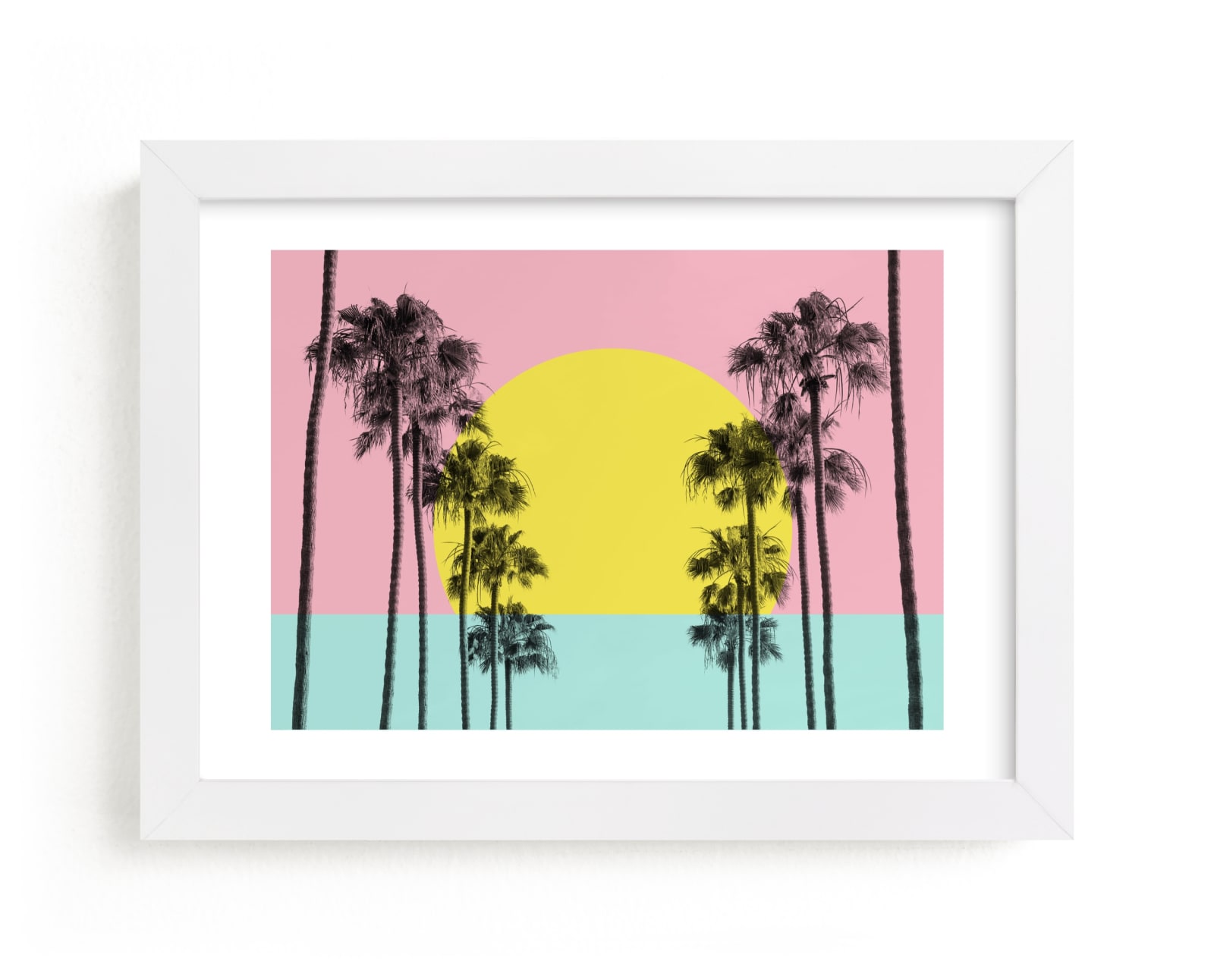"Summer Palms" - Limited Edition Art Print by Jessica C Nugent in beautiful frame options and a variety of sizes.