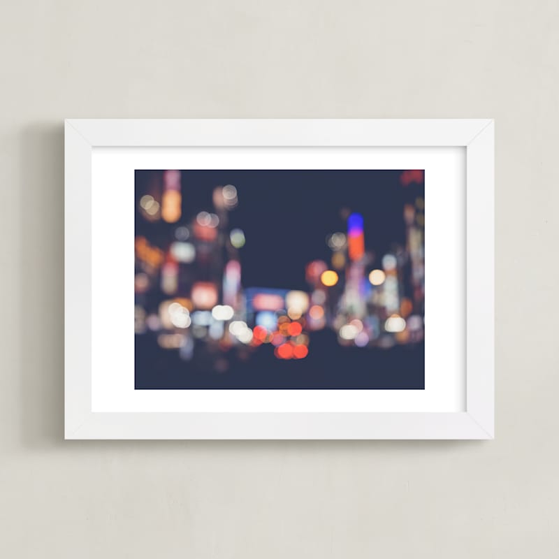 "City Lights, Tokyo" by Jacquelyn Sloane Siklos in beautiful frame options and a variety of sizes.