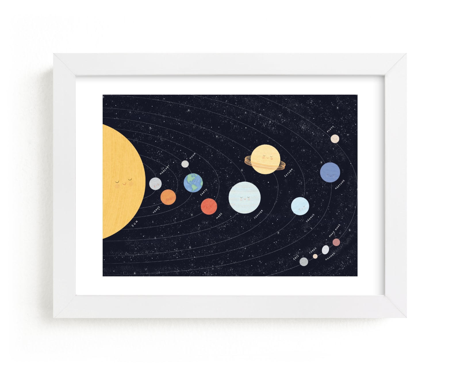"Our beautiful universe" by Sabrin Deirani in beautiful frame options and a variety of sizes.