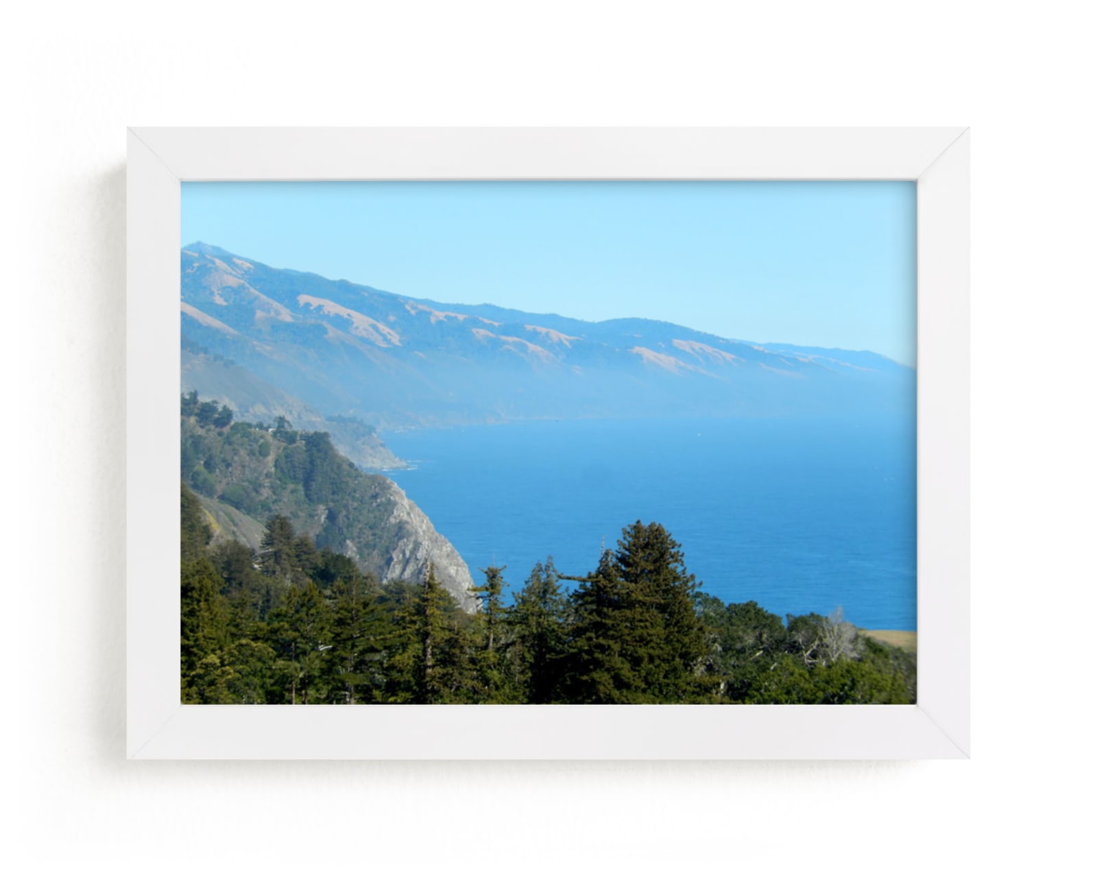 "Big Sur Nepenthe" - Art Print by Jan Kessel in beautiful frame options and a variety of sizes.