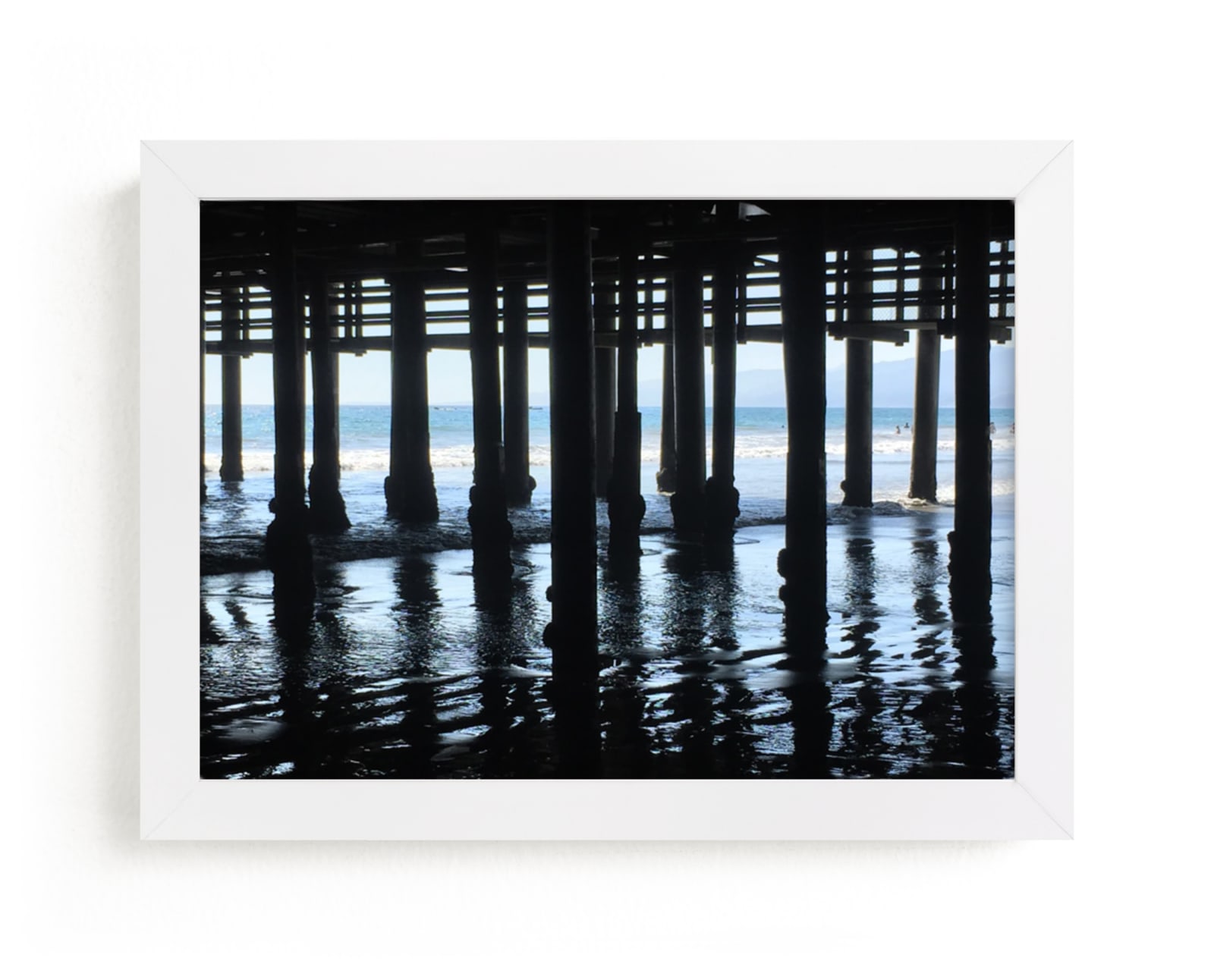 "Under the Pier" - Art Print by Jan Kessel in beautiful frame options and a variety of sizes.