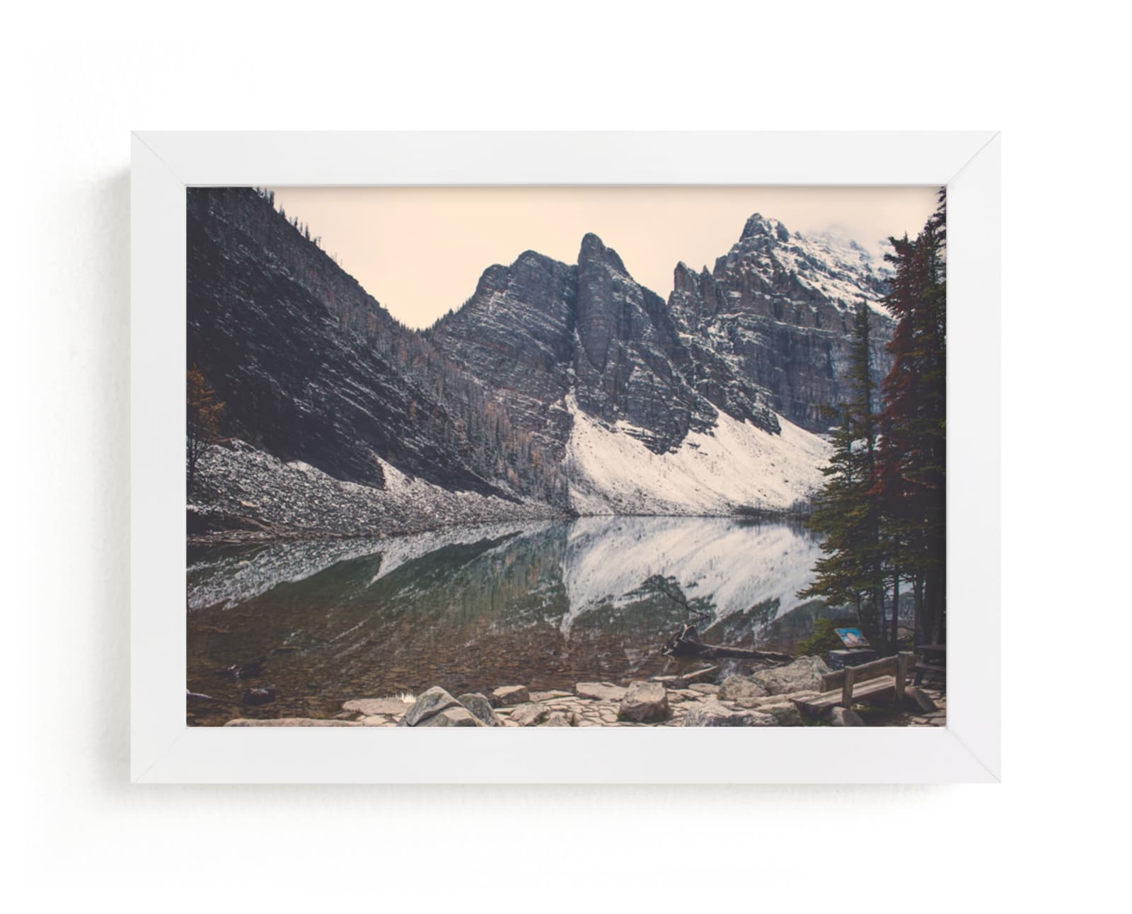 "Lake Agnes" - Art Print by Korry Brown in beautiful frame options and a variety of sizes.
