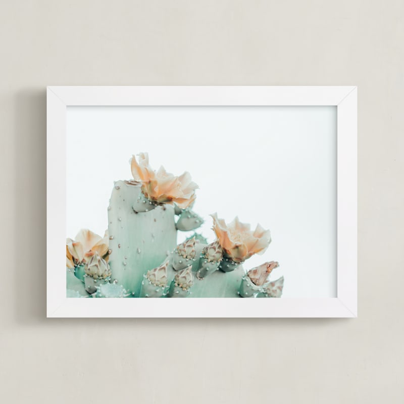 "Joanne" - Art Print in southwest peach by Kristi Jackson - Framed