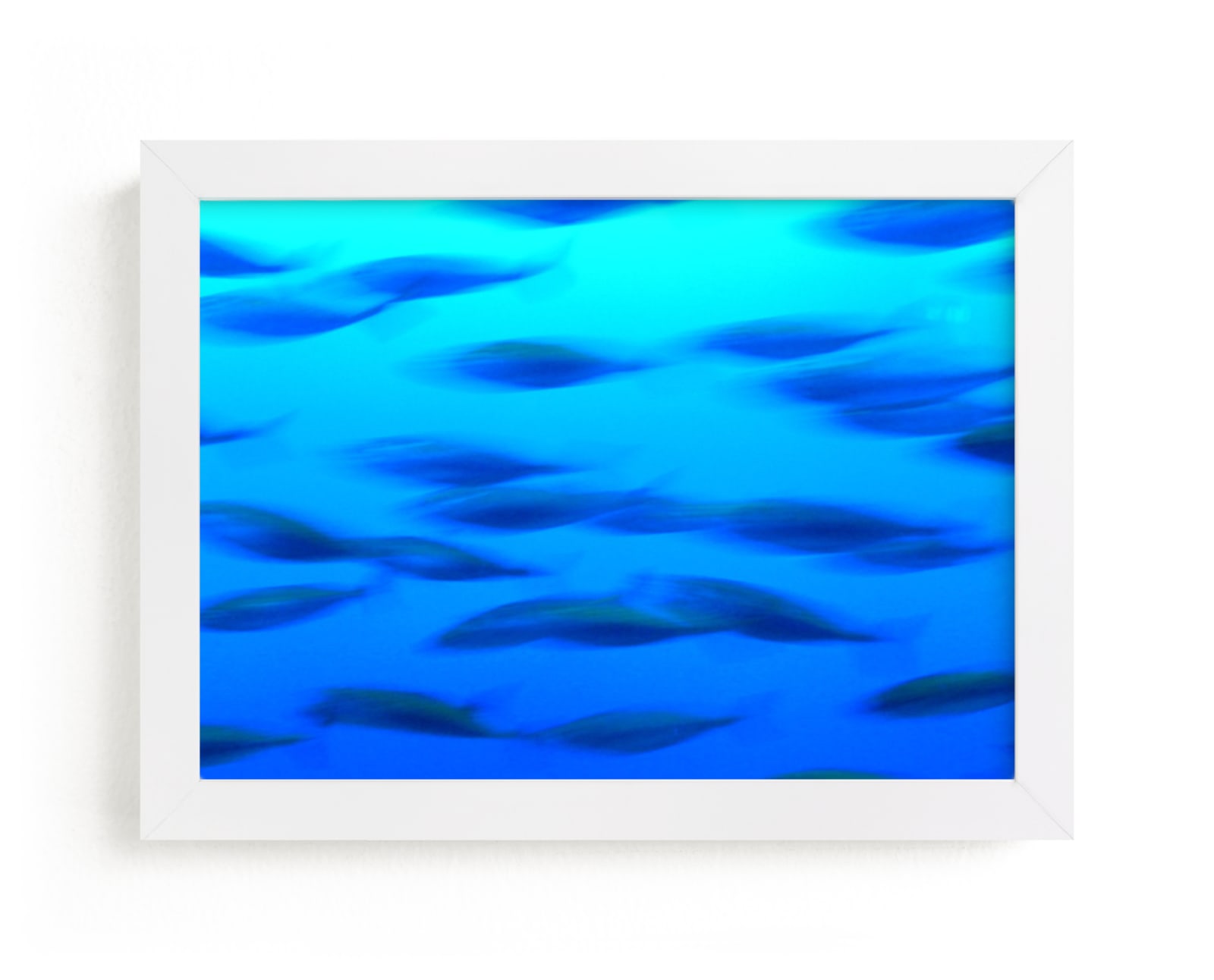 "Swimming 1" - Art Print by Jan Kessel in beautiful frame options and a variety of sizes.