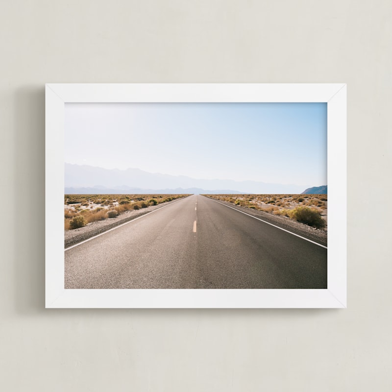 "Desert Highway" - Art Print in Desert Sky by Anna Western - Framed