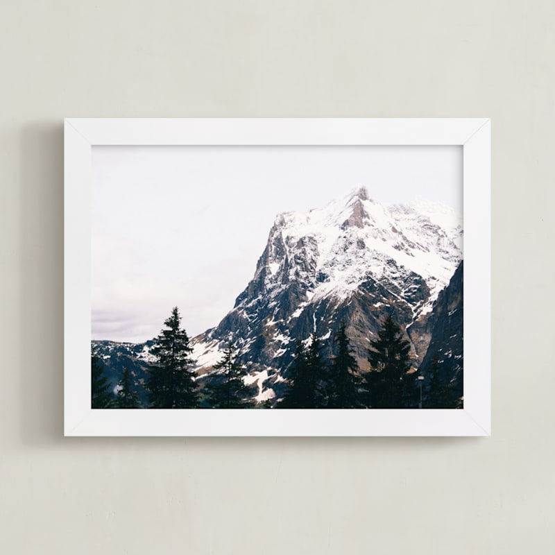 "Alpine Brushes" - Art Print in crispy morning by lulu and isabelle - Framed