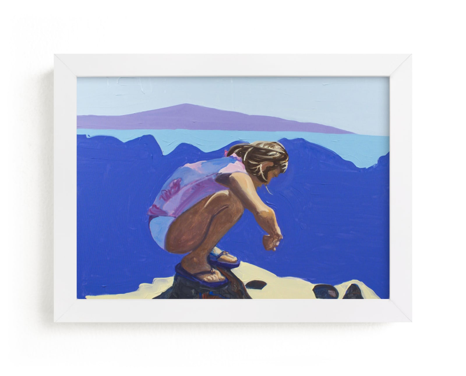 "Violet Tidepools" - Art Print by Annie Seaton in beautiful frame options and a variety of sizes.