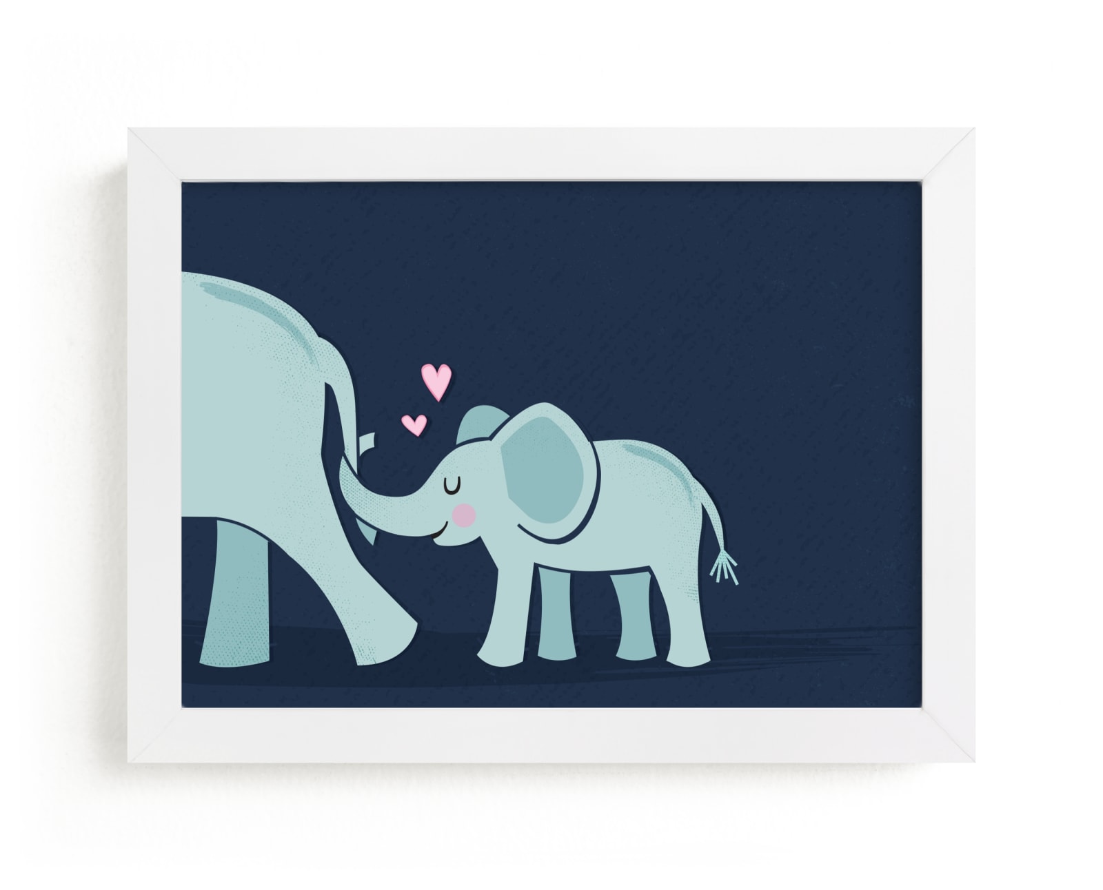 "Wee Little Elephant" - Art Print by Jessie Steury in beautiful frame options and a variety of sizes.