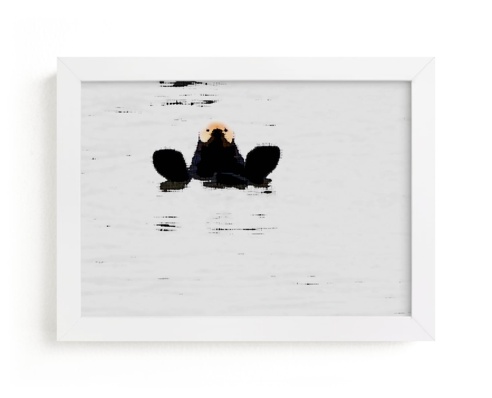 "Sea Otter" - Art Print by Lauren Manas in beautiful frame options and a variety of sizes.