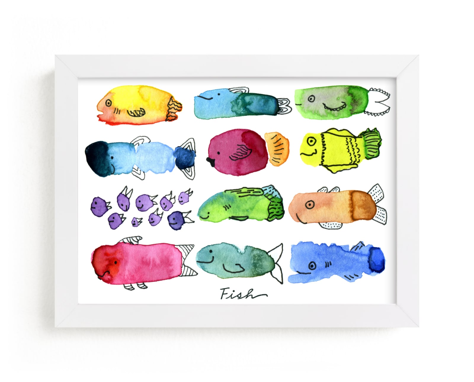 "The Fish Squad" - Art Print by Michele Norris in beautiful frame options and a variety of sizes.
