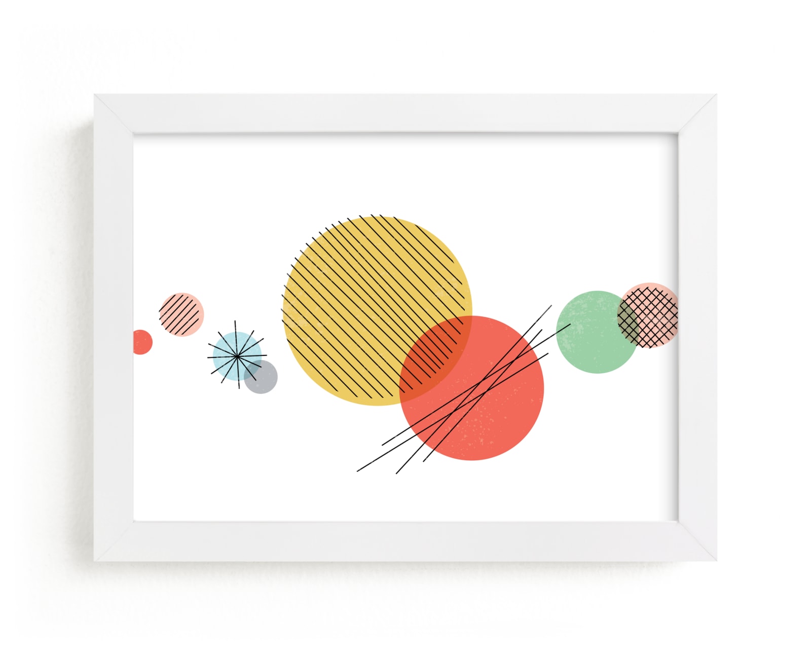"Wonderful Solar System" - Art Print by Jessie Steury in beautiful frame options and a variety of sizes.