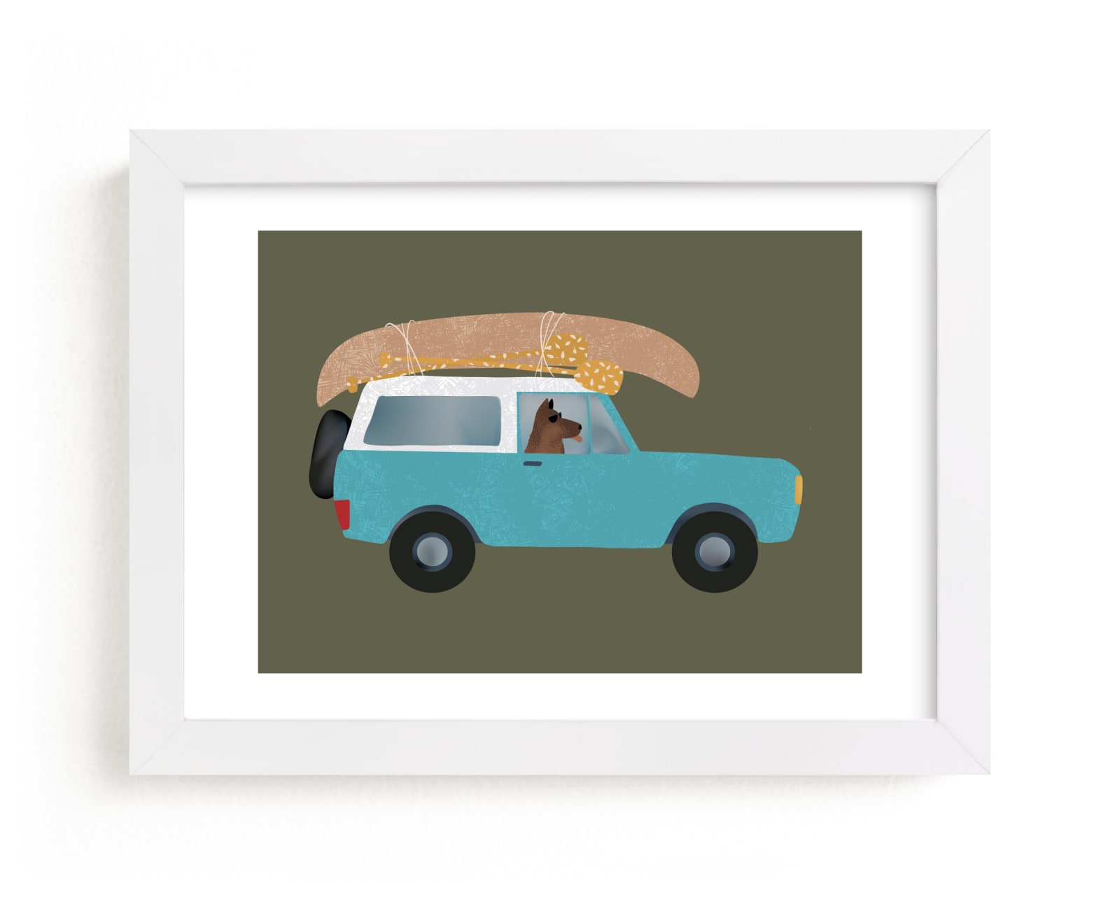 "Denver Travel Dogs" - Art Print by Jenna Holcomb in beautiful frame options and a variety of sizes.
