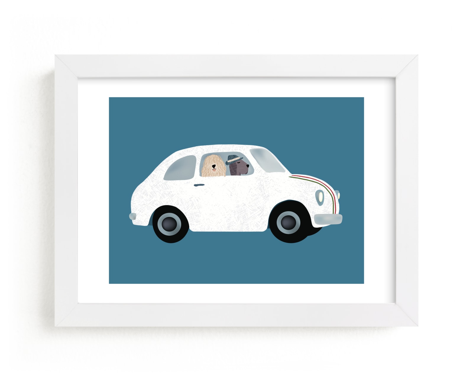 "Rome Travel Dogs" - Art Print by Jenna Holcomb in beautiful frame options and a variety of sizes.