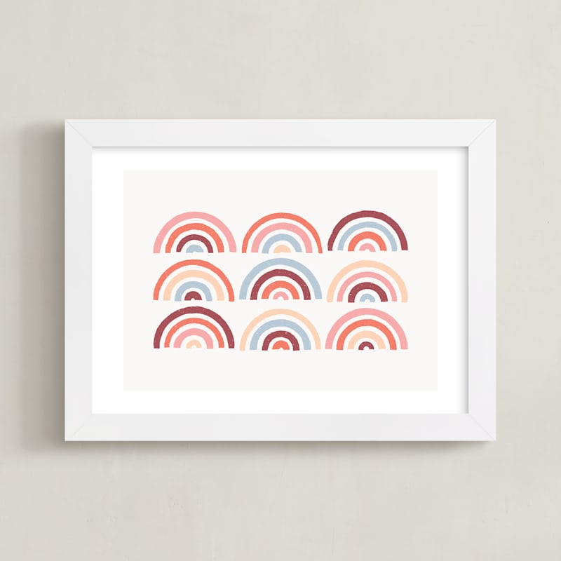 Stamped Rainbows Art