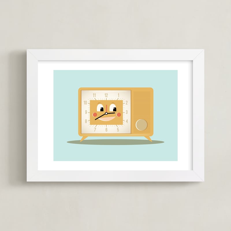 "Mister Clark-Radio" - Art Print by Tanya Lee of Frooted Design in beautiful frame options and a variety of sizes.