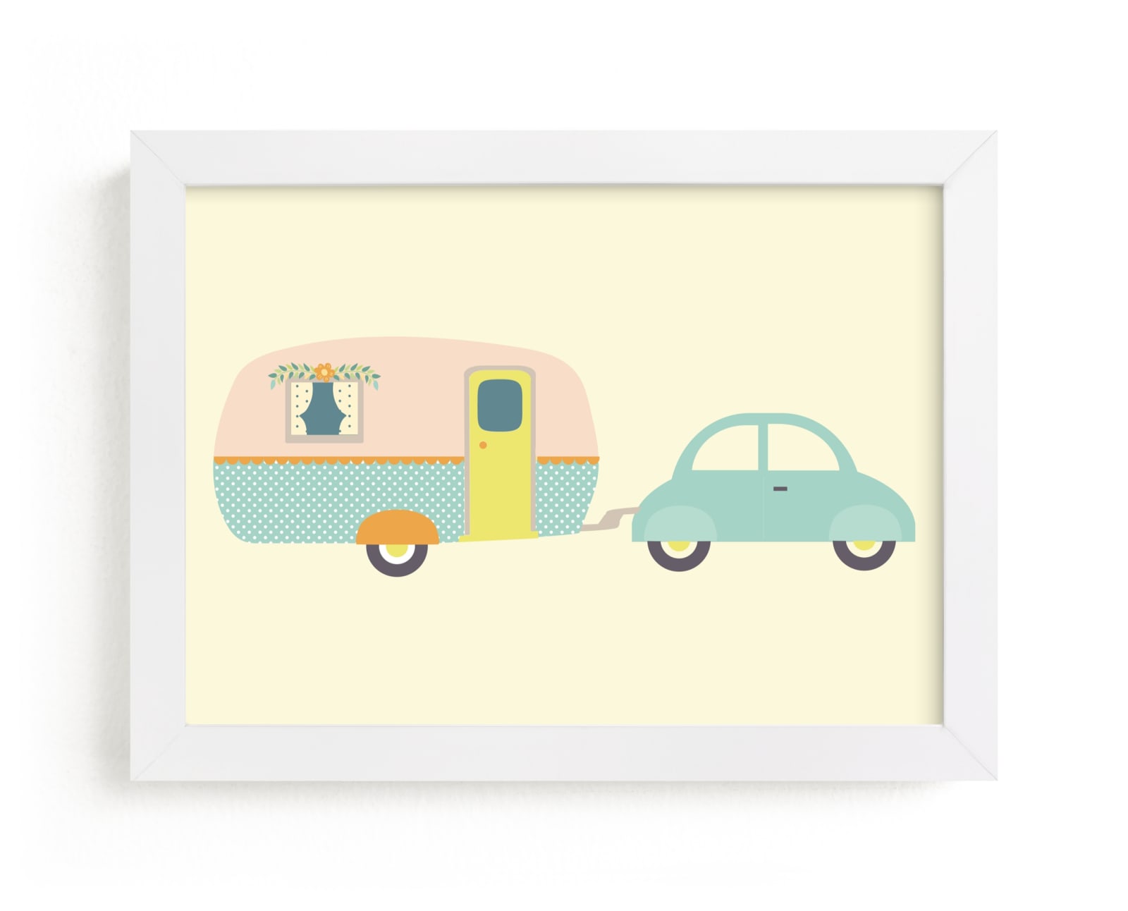 "Vintage Camper" - Art Print by Annie Holmquist in beautiful frame options and a variety of sizes.